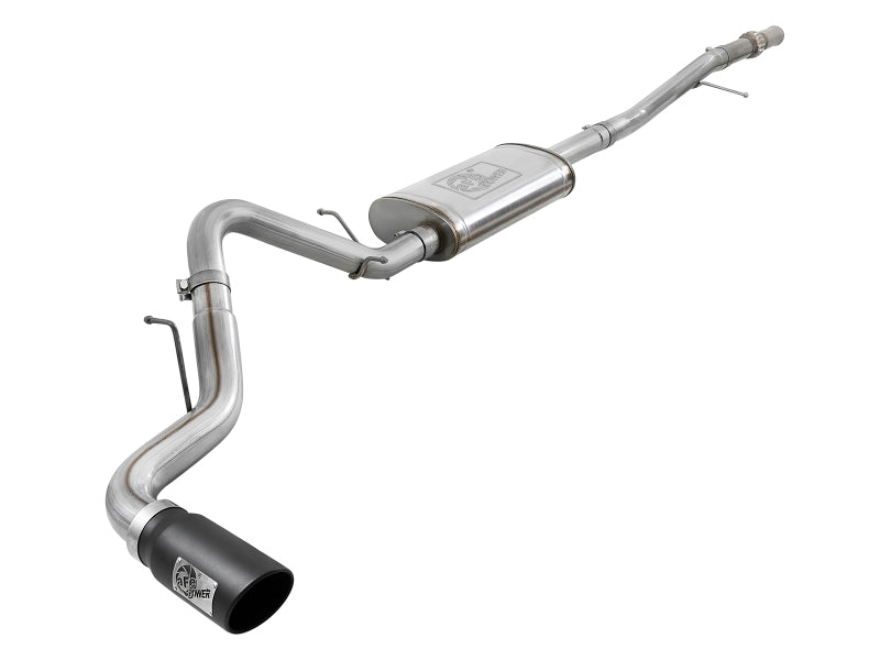 afe Apollo GT Series 2019 GM Silverado/Sierra 1500 4.3L/5.3L 409 SS CatBack Exhaust System w/Blk Tip aFe