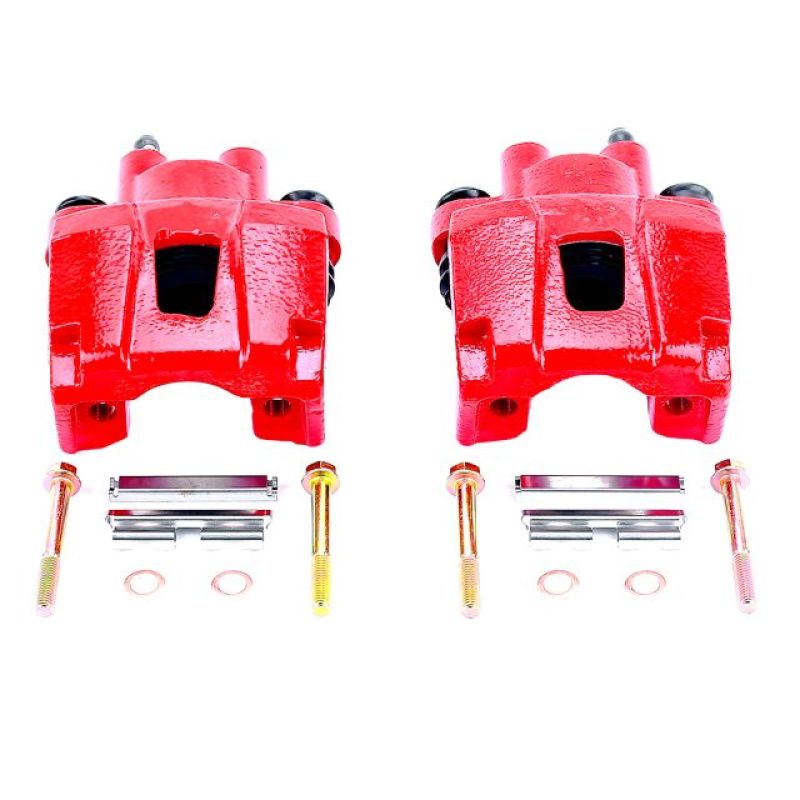 Power Stop 02-10 Ford Explorer Rear Red Calipers w/o Brackets - Pair - eliteracefab.com