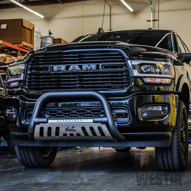 Westin 19-20 Ram 2500/3500 Ultimate LED Bull Bar - Textured Black - eliteracefab.com