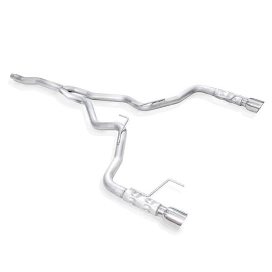 Stainless Works 2015-16 Mustang 2-1/2in Catback Retro Chambered Mufflers Factory Connection Stainless Works
