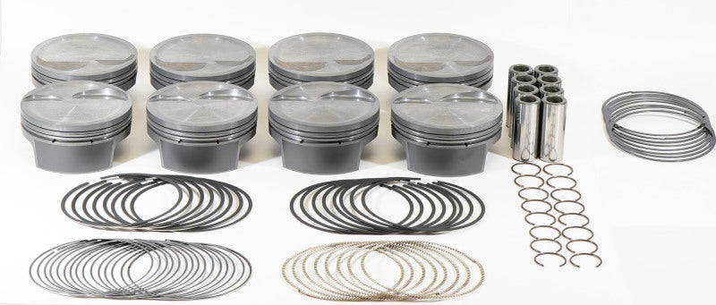 Mahle MS Piston Set SBF 348ci 4.040in Bore 3.4in Stroke 5.4in Rod .927 Pin -16cc 9.3 CR Set of 8