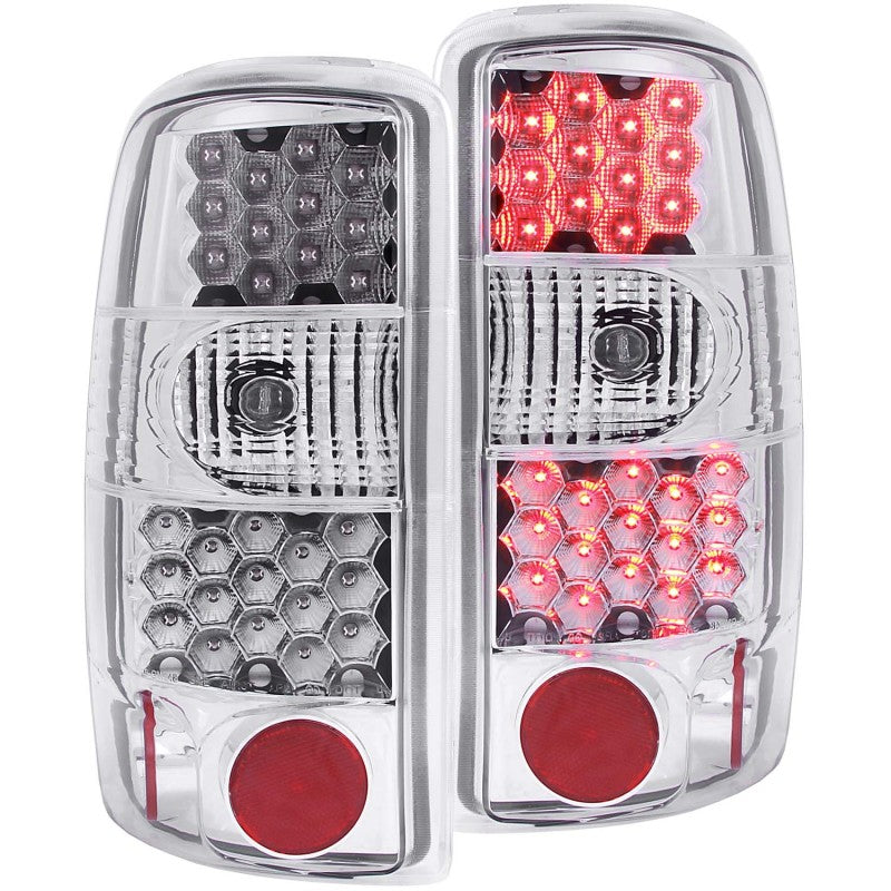 ANZO 2000-2006 Chevrolet Suburban LED Taillights Chrome ANZO