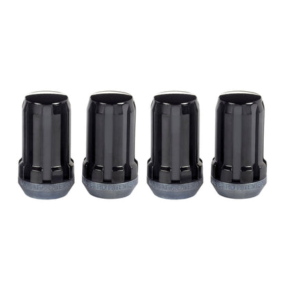 McGard SplineDrive Lug Nut (Cone Seat) M14X1.5 / 1.648in. Length (4-Pack) - Black (Req. Tool) - eliteracefab.com