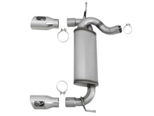 Load image into Gallery viewer, aFe Rebel Series 2.5in 409 SS Axle-Back Exhaust w/Polished Tips 07+ Jeep Wrangler (JK) V6 3.6L/3.8L - eliteracefab.com