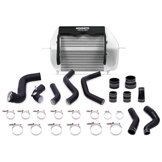 Mishimoto 2011-2014 Ford F-150 EcoBoost Silver Intercooler w/ Black Pipes - eliteracefab.com