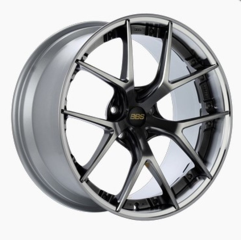 BBS RI-S 20x9 5x112 ET34 Diamond Black Center / Diamond Cut Lip Wheel -82mm PFS/Clip Required BBS