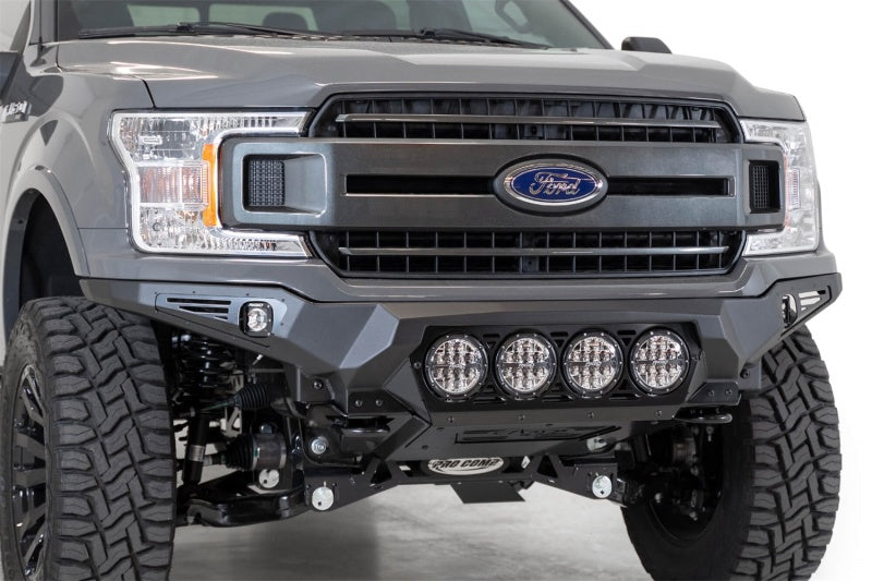 Addictive Desert Designs 18-20 Ford F-150 Bomber Front Bumper w/ 4 Rigid 360 6IN Mounts Addictive Desert Designs