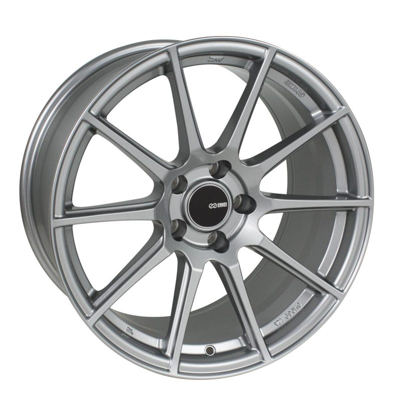 Enkei TS10 18x8.5 45mm Offset 5x100 Bolt Pattern 72.6mm Bore Dia Grey Wheel Enkei