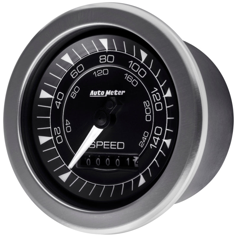 Autometer Chrono 3-3/8in 160MPH Electric Programmable Speedometer Gauge 8188