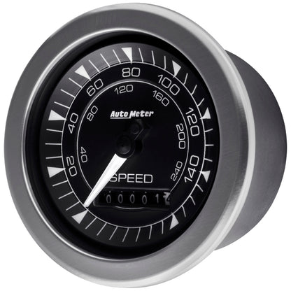 Autometer Chrono 3-3/8in 160MPH Electric Programmable Speedometer Gauge 8188