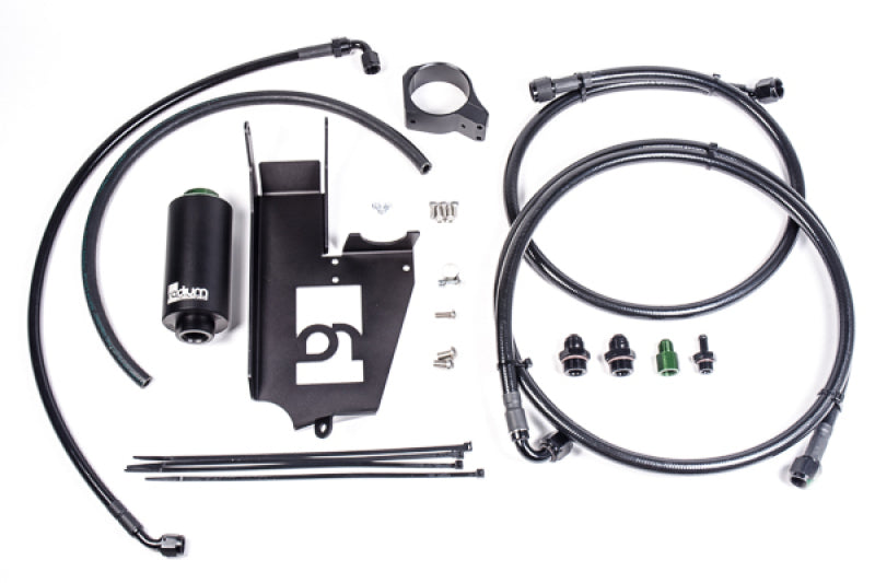 Radium Engineering Fuel Hanger Plumbing Kit Mitsubishi Evo 8/9 - Stainless Filter - eliteracefab.com