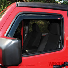 Load image into Gallery viewer, Westin 2018-2019 Jeep Wrangler JL Wade In-Channel Wind Deflector 2pc - Smoke - eliteracefab.com