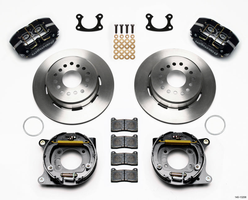 Wilwood Dynapro Dust-Boot P/S Park Brake Kit Small Ford 2.50in Offset Wilwood