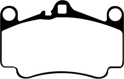 EBC 03-05 Porsche 911 (996) (Cast Iron Rotor only) 3.6 Carrera 4S Redstuff Front Brake Pads - eliteracefab.com