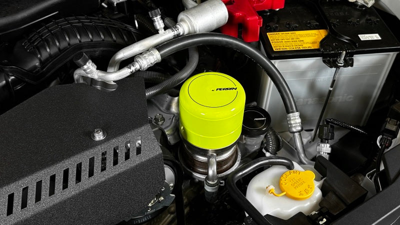Perrin 2015+ Subaru WRX/STI Oil Filter Cover - Neon Yellow - eliteracefab.com
