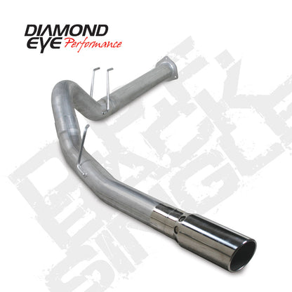 Diamond Eye KIT 4in DPF BACK SGL SS: 2011 FORD 6.7L PWRSTROKE F250/F350 Diamond Eye Performance