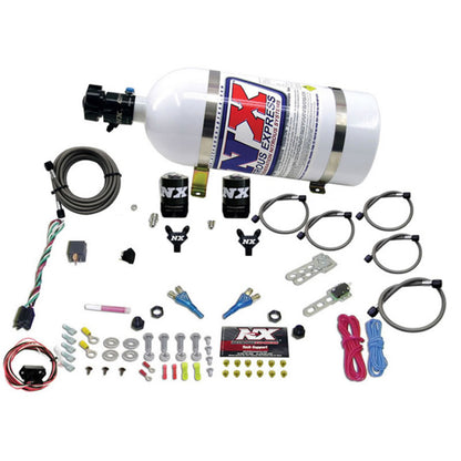 Nitrous Express 03-18 Nissan 350Z/370Z Dual Nozzle (35-150HP) w/10lb Bottle - eliteracefab.com