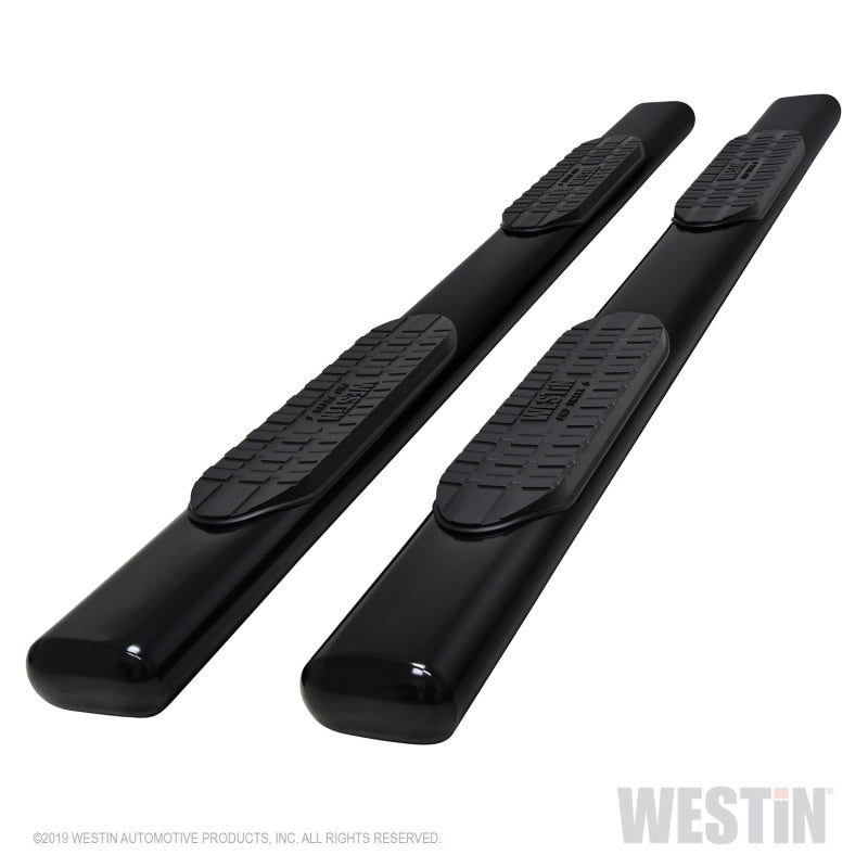 Westin 19-21 Chevrolet Silverado Crew Cab PRO TRAXX 6 Oval Nerf Step Bars - Black