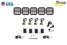 Load image into Gallery viewer, Diode Dynamics SS5 Pro Universal CrossLink 5-Pod Lightbar - Yellow Driving