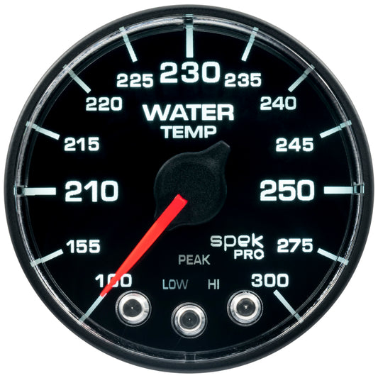Autometer Spek-Pro - Nascar 2-1/16in Water Temp 100- 300F Bfb Ecu P546328-N1