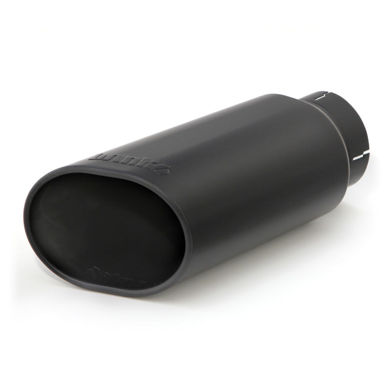 Banks Power Tailpipe Tip Kit - SS Obround Slash Cut - Black - 4in Tube - 5in X 6in X 14in Banks Power