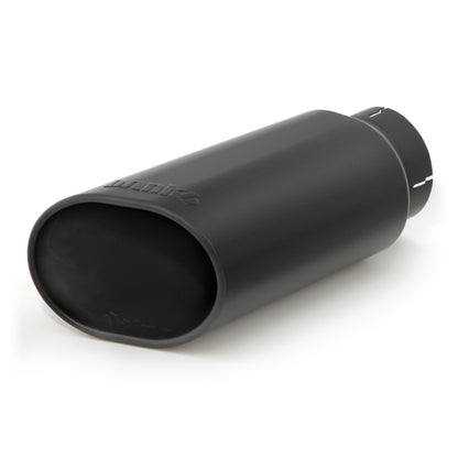 Banks Power Tailpipe Tip Kit - SS Obround Slash Cut - Black - 4in Tube - 5in X 6in X 14in Banks Power