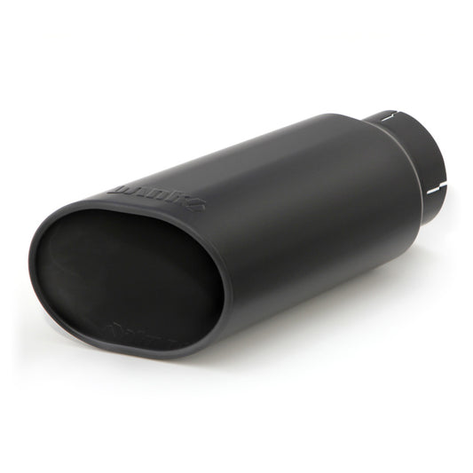 Banks Power Tailpipe Tip Kit - SS Obround Slash Cut - Black - 4in Tube - 5in X 6in X 14in Banks Power