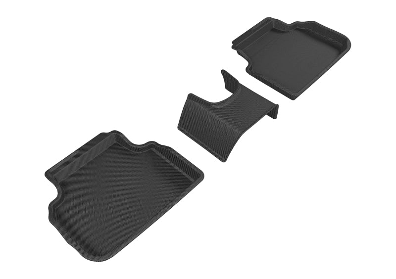 3D MAXpider L1MN01321509 2016-2019 Mini Clubman Kagu 2nd Row Floormats - Black 3D MAXpider