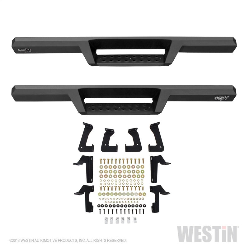 Westin 18-20 Jeep Wrangler JL 2DR HDX Drop Nerf Step Bars - Textured Black - eliteracefab.com