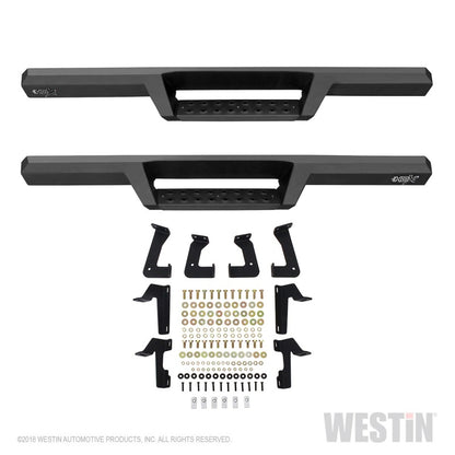 Westin 18-20 Jeep Wrangler JL 2DR HDX Drop Nerf Step Bars - Textured Black - eliteracefab.com