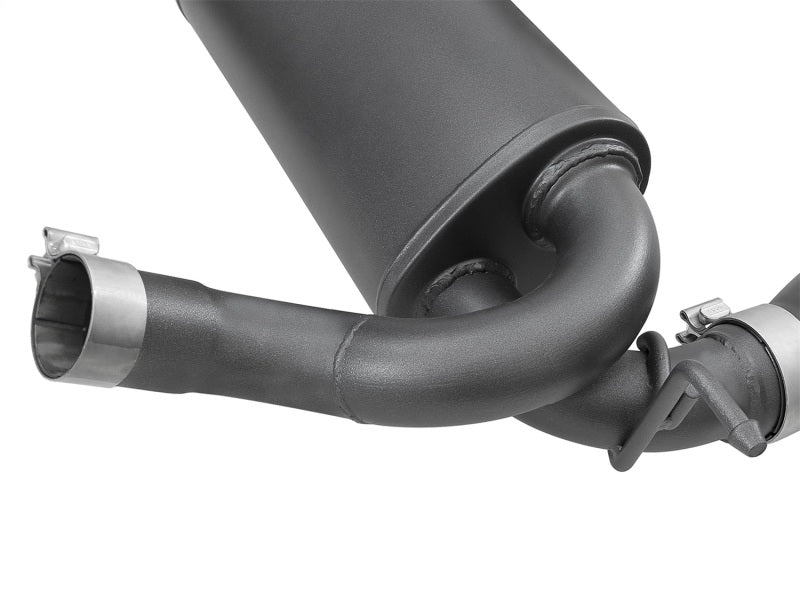 aFe Rebel Series 2.5in 409 SS Axle-Back Exhaust w/ Black Tips 2007+ Jeep Wrangler (JK) V6 3.6L/3.8L - eliteracefab.com