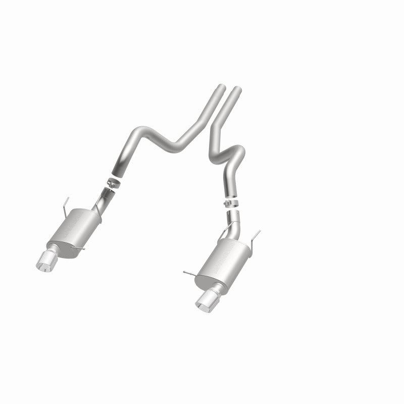 MagnaFlow 13 Ford Mustang Dual Split Rear Exit Stainless Cat Back Performance Exhaust (Street) Magnaflow