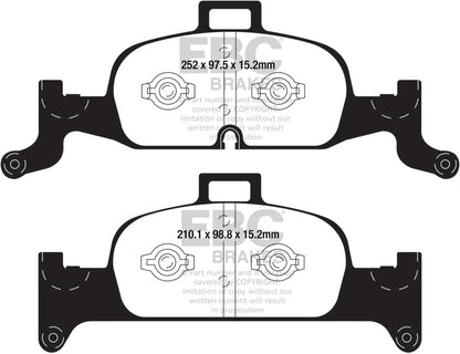 EBC 2018+ Audi A4 Allroad Quattro 2.0L Turbo Redstuff Front Brake Pads - eliteracefab.com