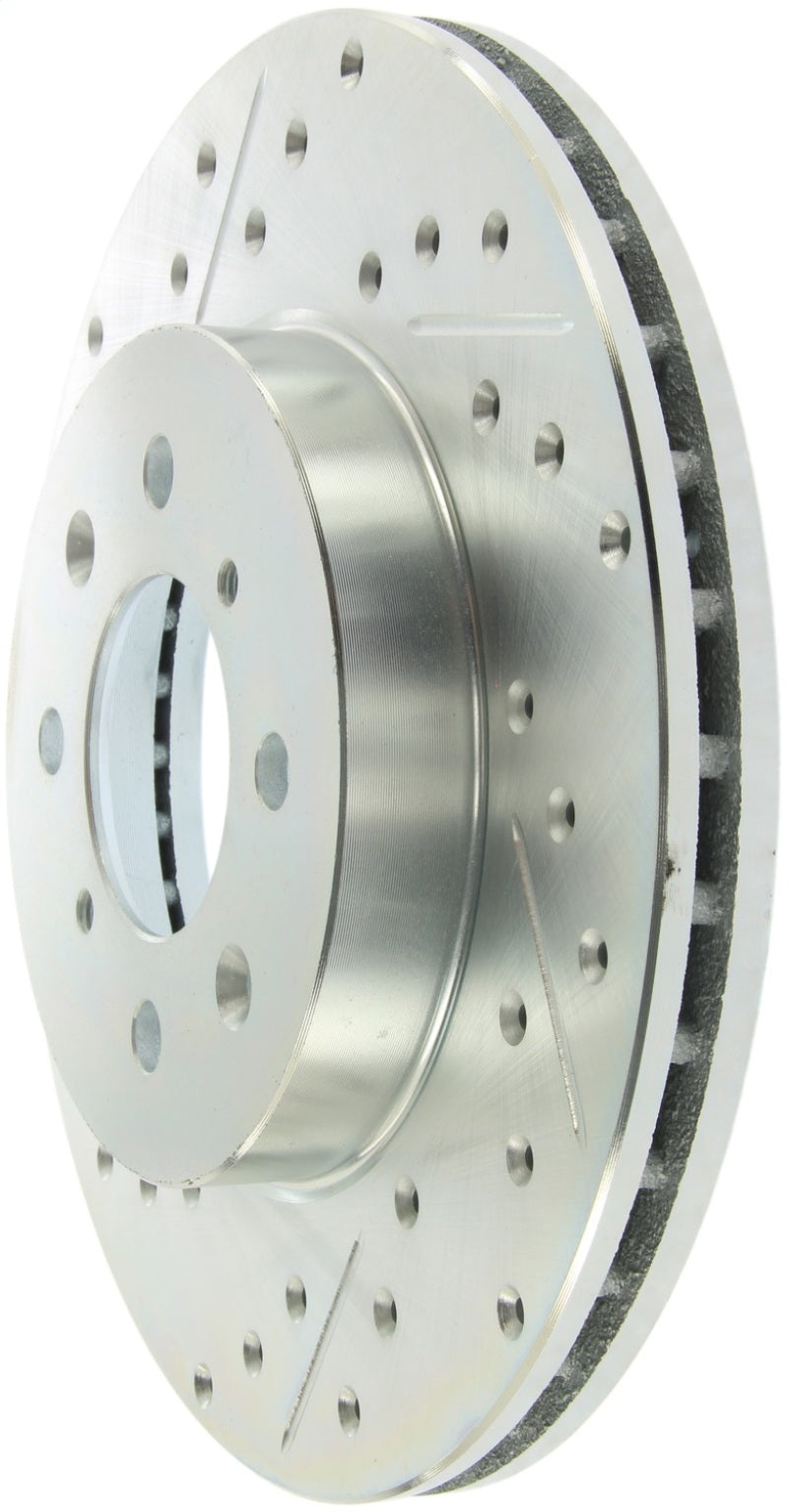 StopTech Select Sport 90-01 Acura Integra (exc. Type R) Slotted and Drilled Right Front Rotor - eliteracefab.com