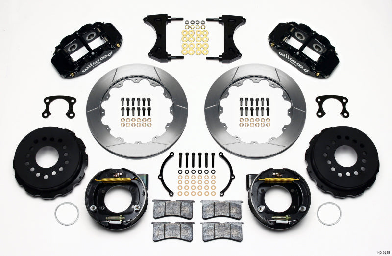 Wilwood Narrow Superlite 4R Rear P-Brk Kit 12.88in Big Ford New Style 2.36in Offset Wilwood