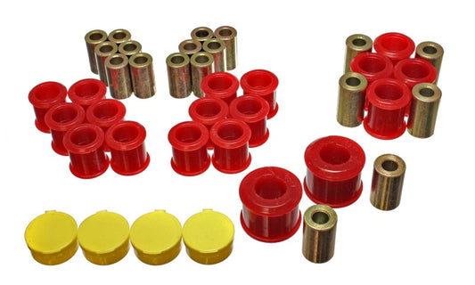 Energy Suspension 90-96 Nissan 300ZX Red Rear Control Arm Bushing Set - eliteracefab.com