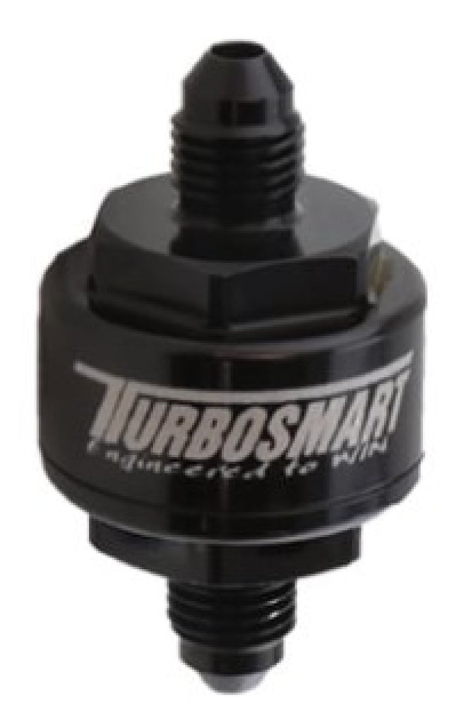 Turbosmart Billet Turbo Oil Feed Filter w/ 44 Micron Pleated Disc AN-3 Male Inlet - Black - eliteracefab.com