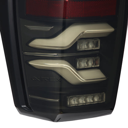 AlphaRex 16-21 Toyota TacomaLUXX LED Taillights Blk w/Activ Light/Seq Signal - eliteracefab.com