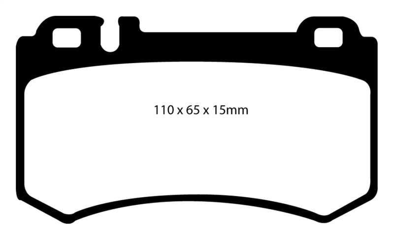 EBC 03-06 Mercedes-Benz CL55 AMG 5.4 Supercharged Yellowstuff Rear Brake Pads - eliteracefab.com