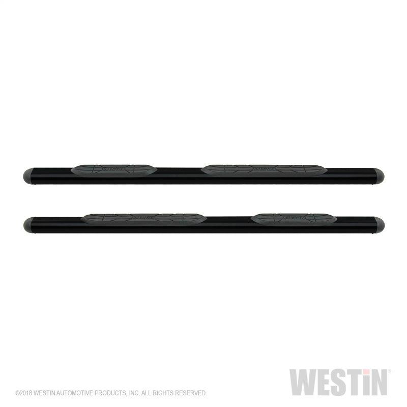 Westin Premier 4 Oval Nerf Step Bars - 85 in - Black - eliteracefab.com