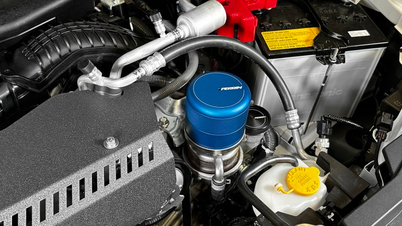Perrin 2015+ Subaru WRX/STI Oil Filter Cover - Blue - eliteracefab.com