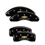 MGP 4 Caliper Covers Engraved Front & Rear Impala Black finish silver ch