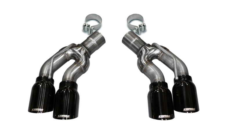 Corsa 16-17 Cadillac CTS-V 2.75in Inlet / 4.0in Outlet Black PVD Tip Kit (For Corsa Exhaust Only) CORSA Performance
