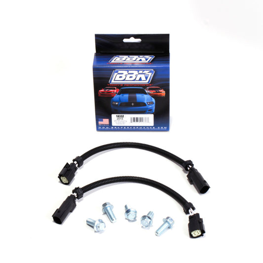 BBK 2015 Mustang GT V6 6-Pin Front O2 Sensor Wire Harness Extensions 12 (pair) And Bolt Kit - eliteracefab.com