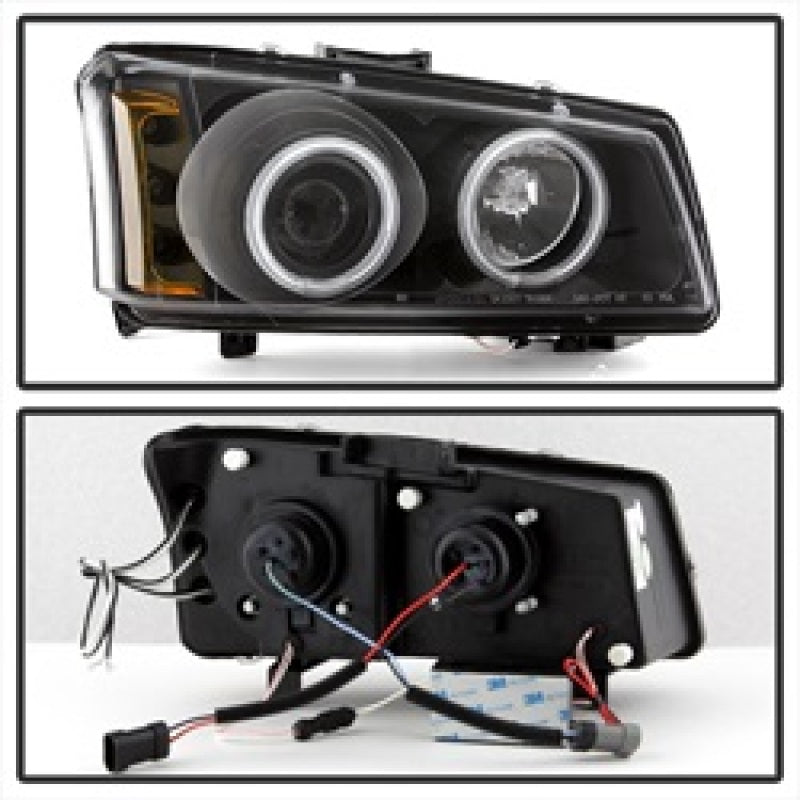 Spyder Chevy Silverado 1500 03-06 Projector HeadlightsCCFLHalo LED Blk High H1 PRO-YD-CS03-CCFL-BK - eliteracefab.com