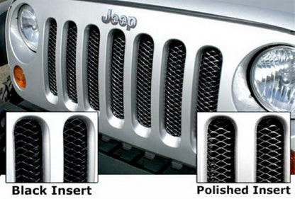 Rampage 2007-2018 Jeep Wrangler(JK) Grille 3D Single Piece - Black - eliteracefab.com