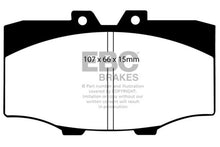 Load image into Gallery viewer, EBC 84-88 Toyota 4 Runner 2.4 Yellowstuff Front Brake Pads - eliteracefab.com