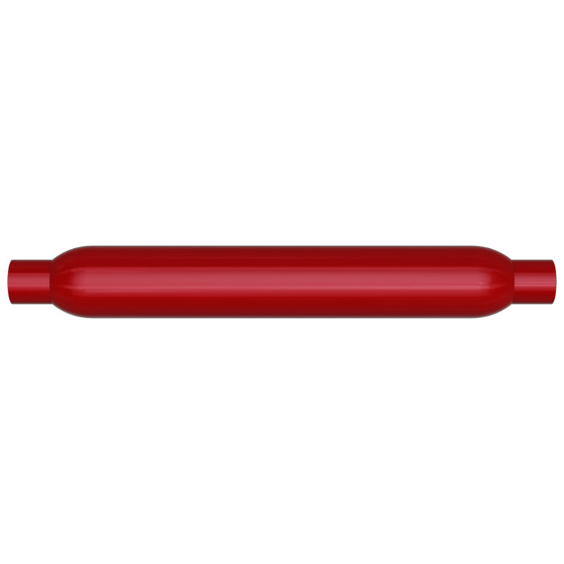 MagnaFlow Muffler Red Pack Series Glasspack 3.5in Rd 22in Body Length 2in/2in Inlet/Outlet Magnaflow