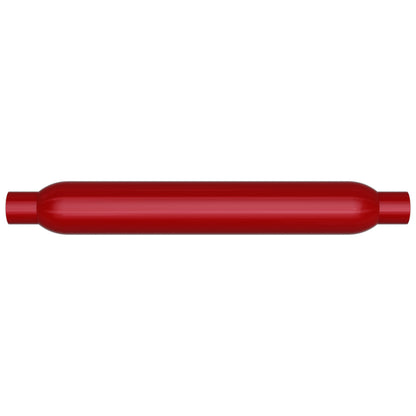 MagnaFlow Muffler Red Pack Series Glasspack 3.5in Rd 22in Body Length 2in/2in Inlet/Outlet Magnaflow