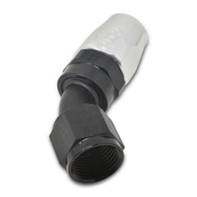 Load image into Gallery viewer, Russell Performance -12 AN Black/Silver 45 Degree Full Flow Hose End